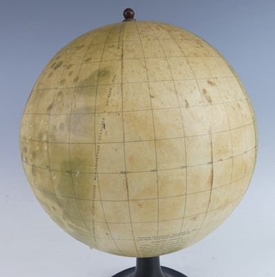 Lot 2401 - A rare 10" diameter USSR lunar globe, Moscow...