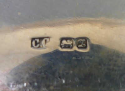 Lot 2099 - A George V silver hip flask, of typical oblong...