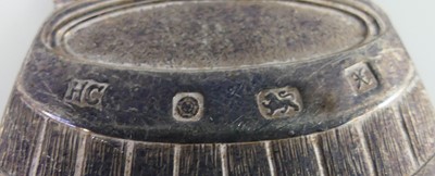 Lot 2102 - A collection of five silver decanter collars,...