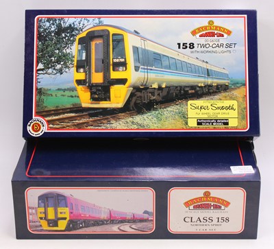 Lot 583 - Two Bachmann Branch-line 00 gauge class 158...