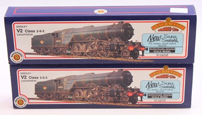 Lot 528 - Two Bachmann Branch-Line class V2, 2-6-2 locos...