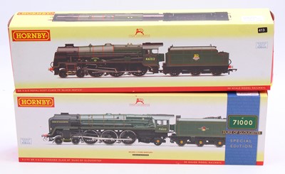 Lot 480 - Two Hornby locos & tenders, both DCC ready:...