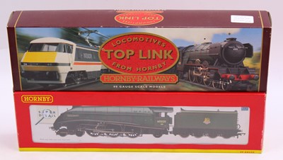 Lot 484 - Two Hornby A4, 4-6-2 locos & tenders, BR lined...