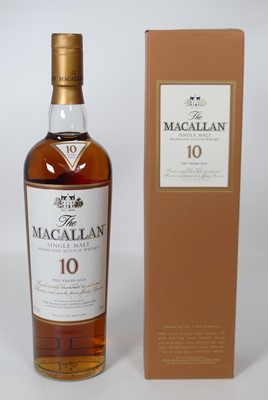 Lot 1458 - The Macallan 10 year old single Highland malt...