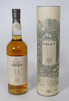 Lot 1417 - Oban 14 year old Highland single malt Scotch...