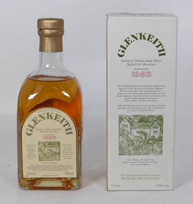 Lot 1387 - Glenkeith 1983 10 year old single Highland...