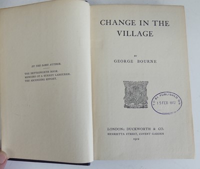 Lot 2026 - BOURNE, George (STURT, George); Memoirs of a...