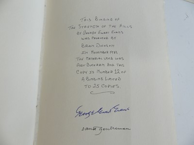 Lot 2021 - EVANS, George Ewart, The Strength of the Hills,...