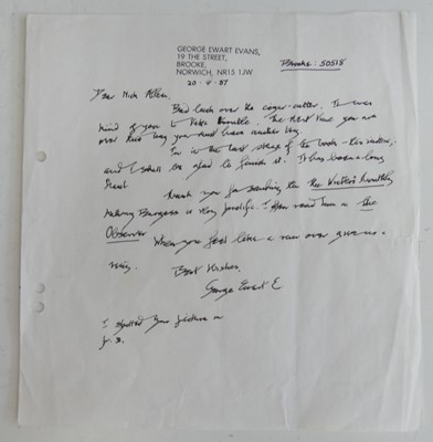 Lot 2021 - EVANS, George Ewart, The Strength of the Hills,...