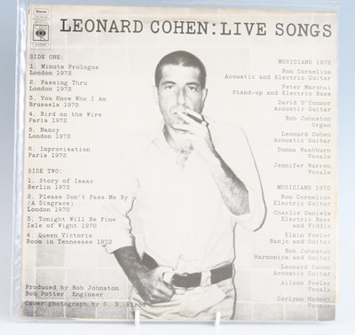 Lot 1022 - Leonard Cohen - a collection of five LP's to...