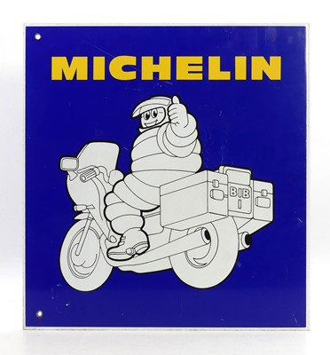Lot 195 - An enamel on metal double-sided advertising...