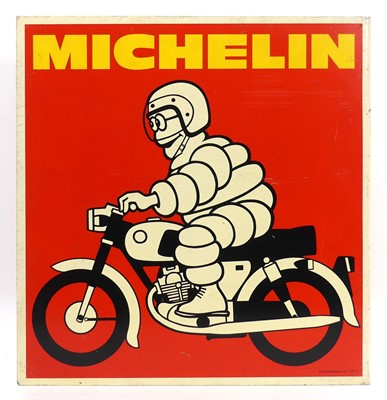 Lot 196 - An enamel on metal double-sided advertising...