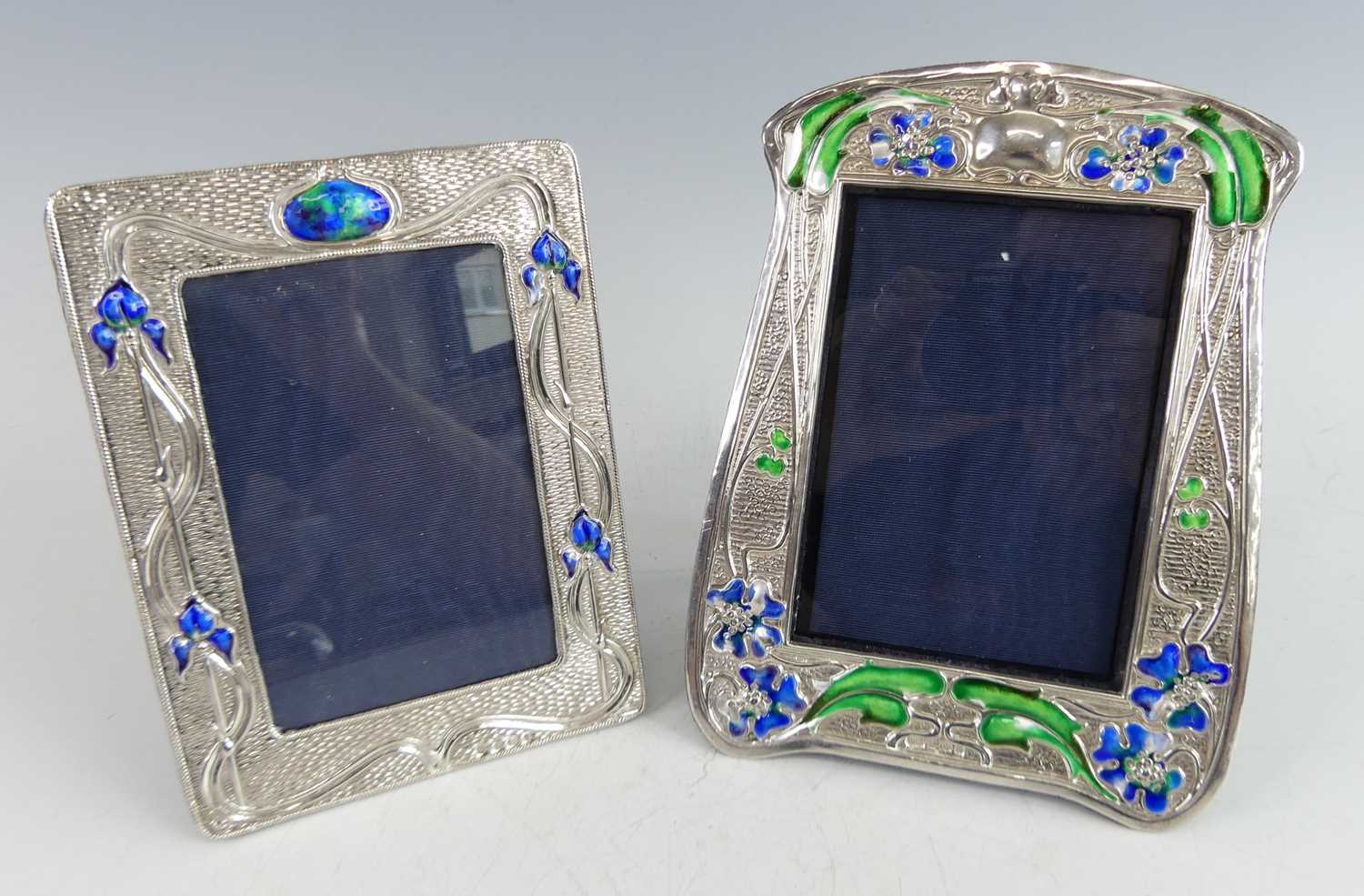 Lot 87 - An Art Nouveau silver and enamel decorated...
