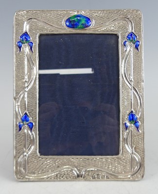 Lot 87 - An Art Nouveau silver and enamel decorated...
