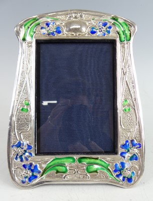 Lot 87 - An Art Nouveau silver and enamel decorated...