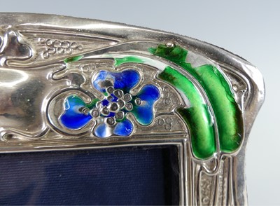 Lot 87 - An Art Nouveau silver and enamel decorated...