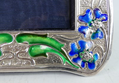 Lot 87 - An Art Nouveau silver and enamel decorated...