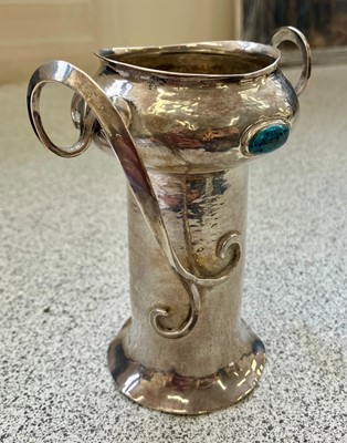 Lot 88 - An Art Nouveau silver twin handled specimen...