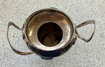 Lot 88 - An Art Nouveau silver twin handled specimen...