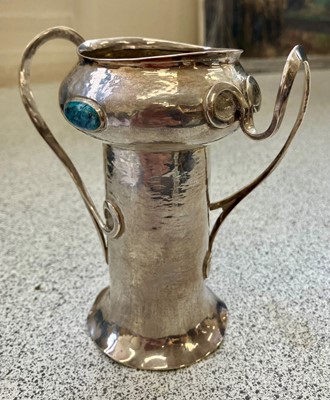 Lot 88 - An Art Nouveau silver twin handled specimen...