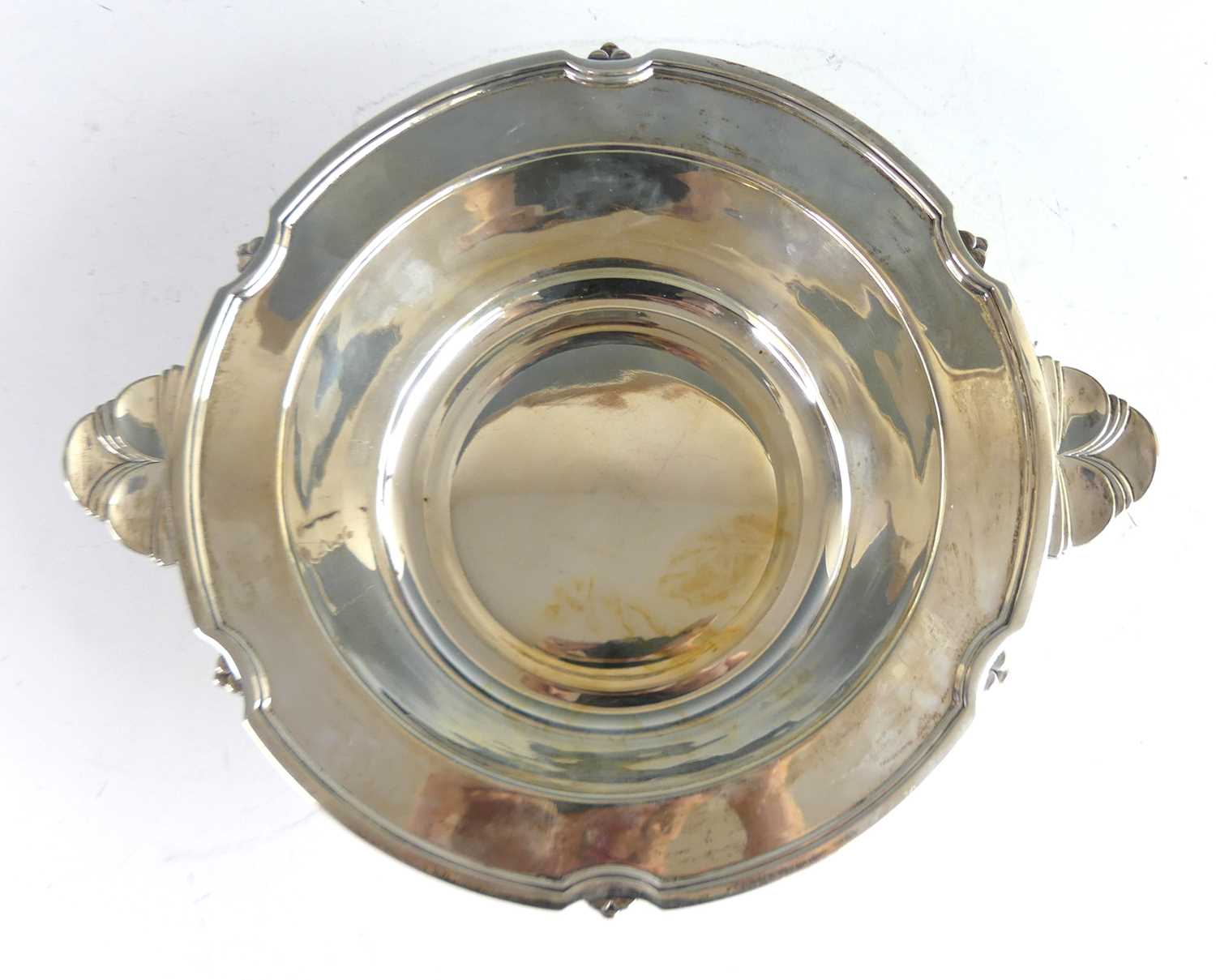 Lot 95 - An Art Deco silver twin handled serving bowl,...