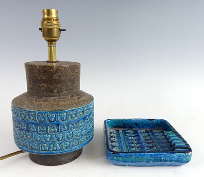 Lot 158 - A 1970s Rimini blue Bitossi studio pottery...
