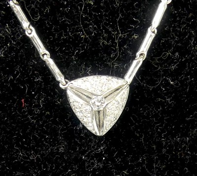 Lot 2692 - A new Italian 18ct white gold and diamond...