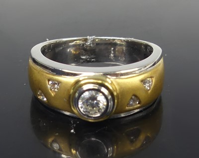 Lot 2523 - A new 18ct white and yellow gold diamond dress...