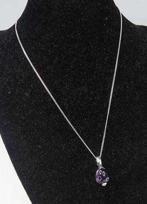 Lot 2515 - A brand new 18ct white gold amethyst and...