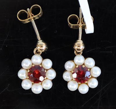 Lot 356 - A pair of brand-new 9ct gold cultured pearl...