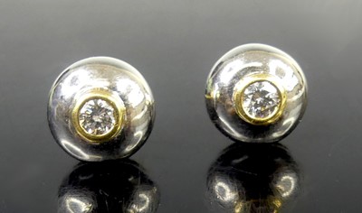 Lot 2683 - A pair of new 18ct yellow and white gold...