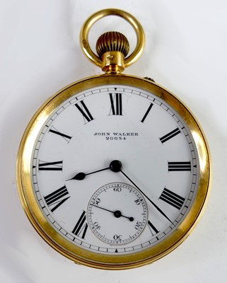 Lot 2365 - John Walker of London - a gent's 18ct gold...