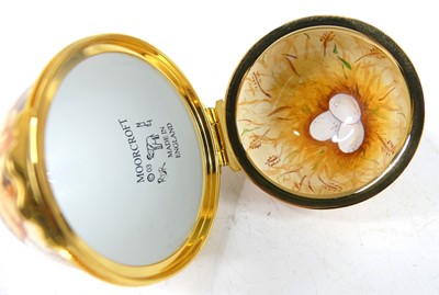 Lot 32 - A contemporary Moorcroft enamel egg shaped...