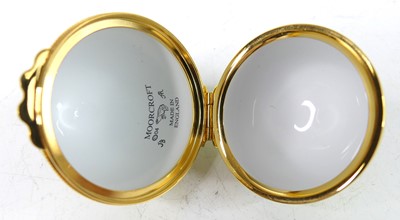 Lot 31 - A contemporary Moorcroft enamel egg shaped...