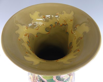 Lot 56 - A contemporary exhibition size Moorcroft 'Carp'...