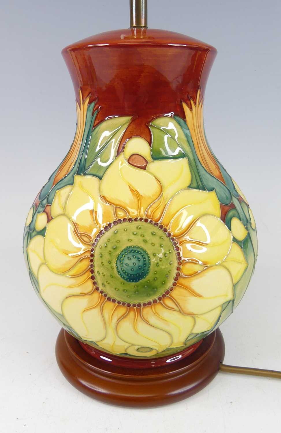 Lot 33 - A contemporary Moorcroft 'Inca Sunflower'...