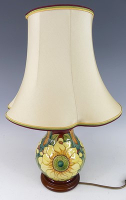 Lot 33 - A contemporary Moorcroft 'Inca Sunflower'...