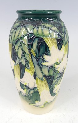 Lot 44 - A contemporary Moorcroft 'Angels Trumpet'...