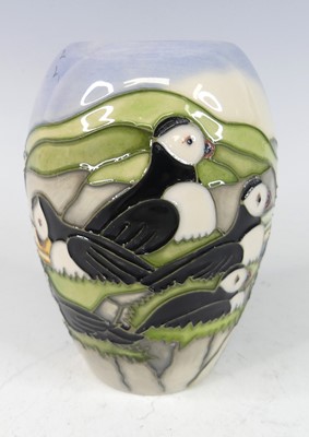 Lot 37 - A contemporary Moorcroft 'Puffin' pattern...