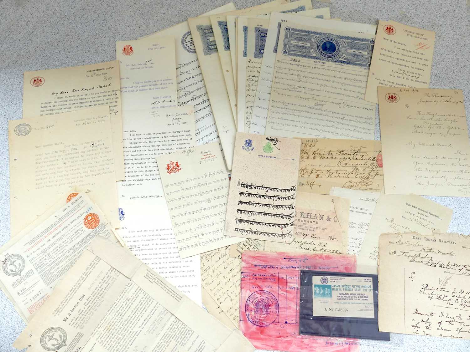 Lot 2035 - A collection of British Raj and Indian...