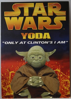 Lot 1508 - Star Wars - Yoda "Only At Clinton's Cards I Am"...