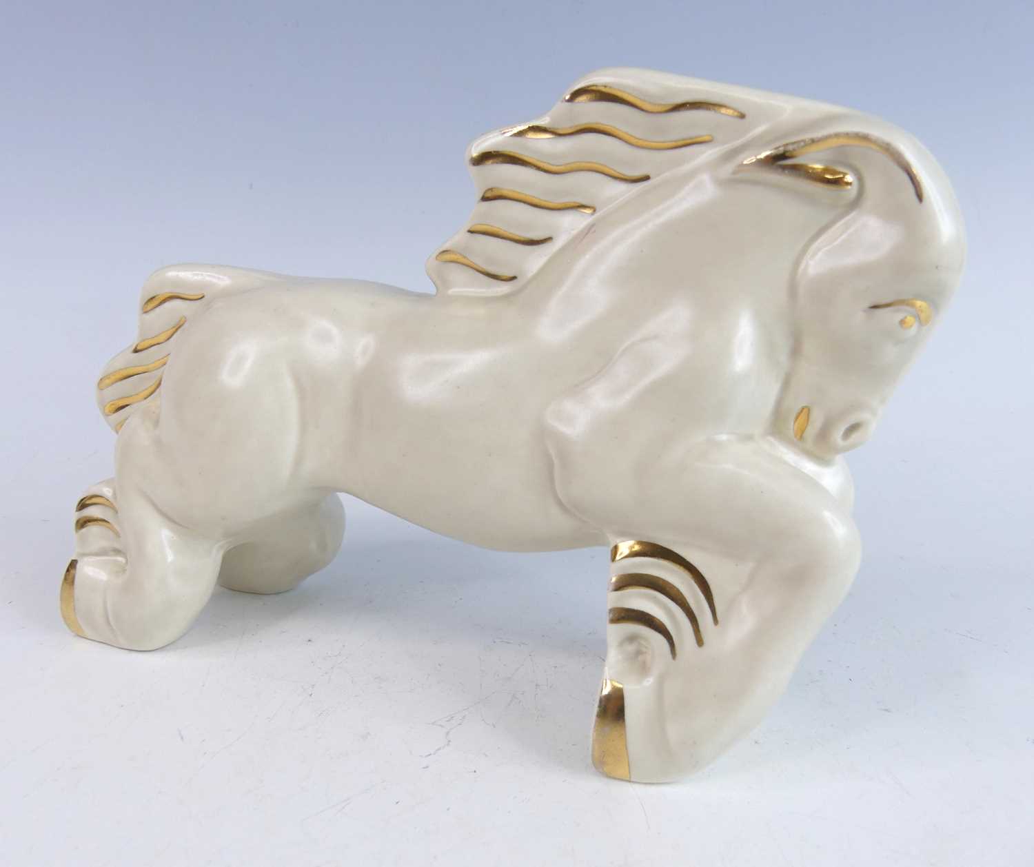 Lot 25 - A 1930s Clarice Cliff pottery horse, of...