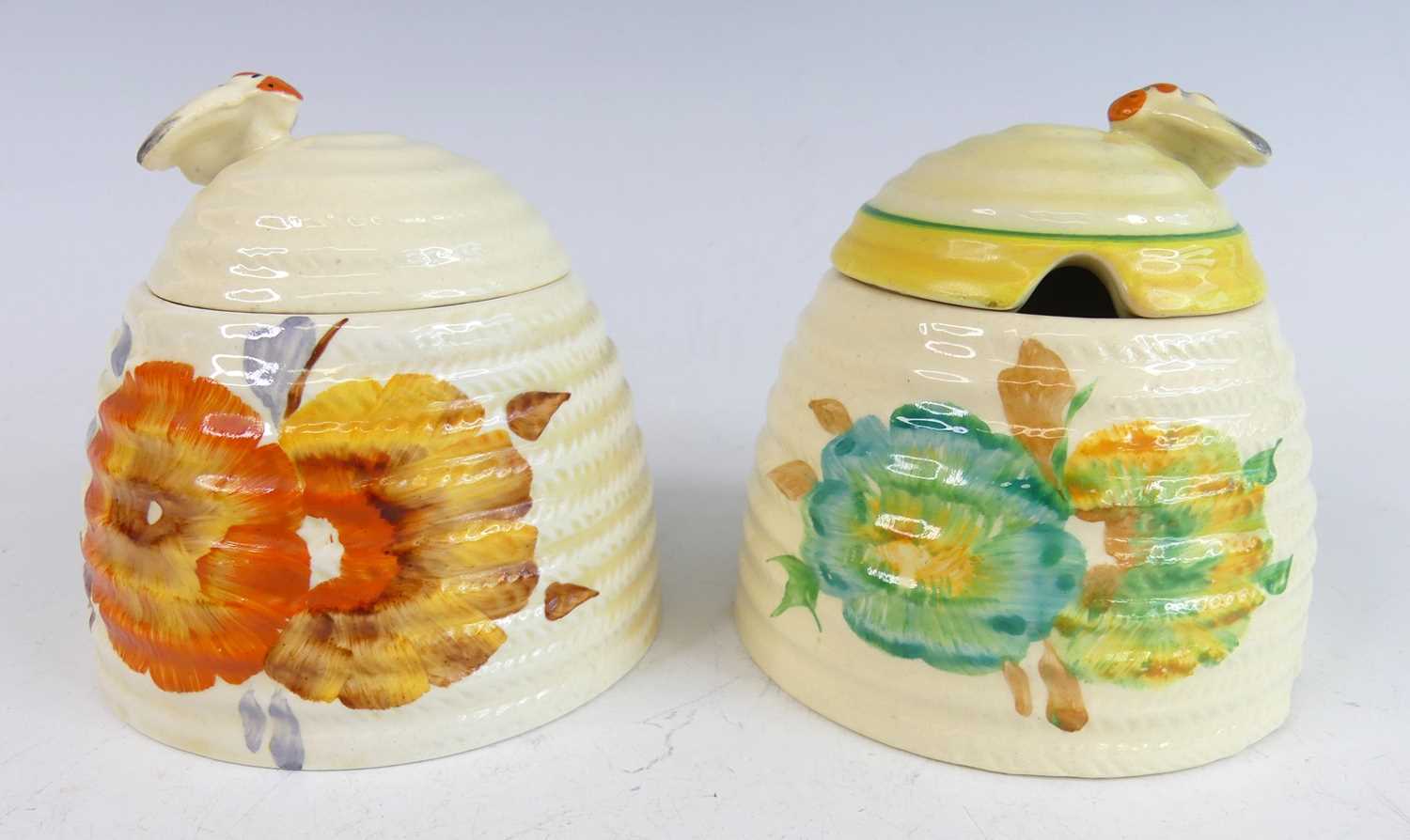 Lot 24 - Two 1930s Clarice Cliff Autumn Crocus pattern...