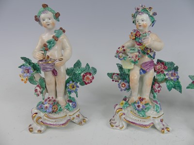 Lot 2045 - A set of four 18th century English porcelain...