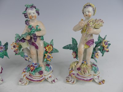 Lot 2045 - A set of four 18th century English porcelain...