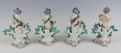Lot 2045 - A set of four 18th century English porcelain...