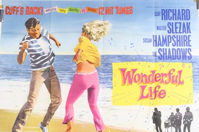 Lot 1497 - Wonderful Life, 1964 UK quad poster, starring...