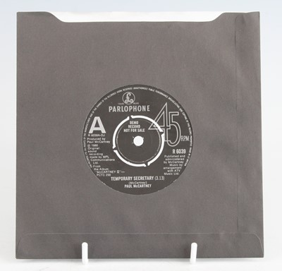 Lot 1219 - Paul McCartney - Temporary Secretary,...