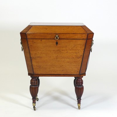 Lot 2509 - A Regency mahogany cellaret, of sarcophagus...