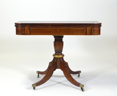 Lot 2522 - A Regency rosewood and satinwood crossbanded...